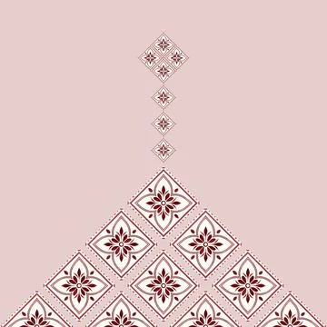 Vector illustration of a seamless pattern with a floral elements. Stock Photos