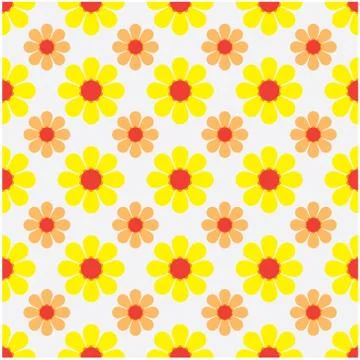 Vector illustration of seamless pattern with a flower background Stock Illustration