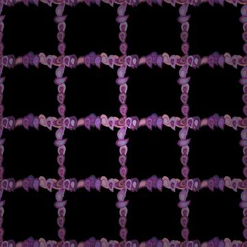 Vector illustration. Seamless pattern. Hand-drawn doodle frames.Illustration in Stock Illustration