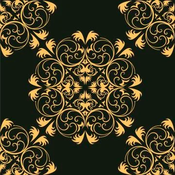 Vector illustration. (Seamless Pattern) Stock Illustration