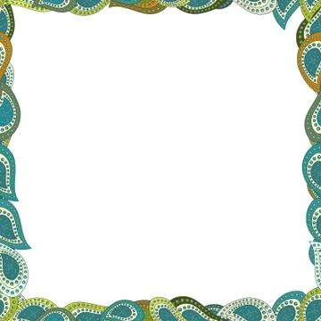 Vector illustration. Seamless pattern. Illustration in beige, blue and white col Stock Illustration