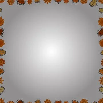Vector illustration. Seamless pattern. Illustration in white, yellow and orange Иллюстрация