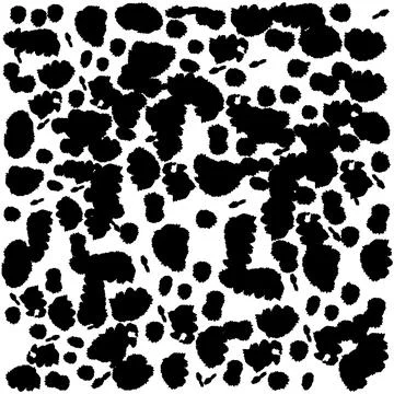 Vector illustration of the seamless pattern inkblot on white background Stock Illustration