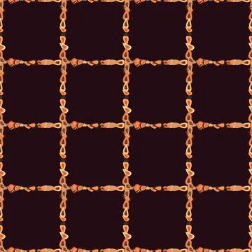 Vector illustration. Seamless pattern. Quadrate frames doodles. Illustration in Stock Illustration