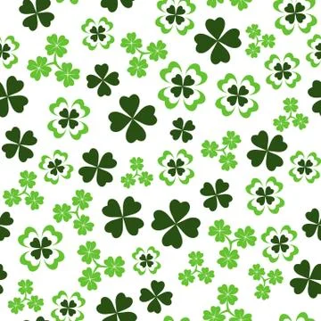 Vector illustration of seamless pattern for saint Patricks day greeting Stockillustratie