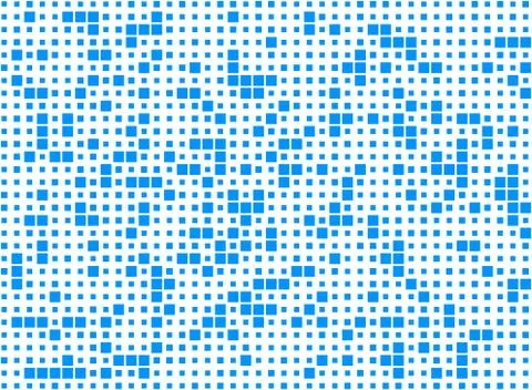 Vector illustration of seamless pattern of square blue background, different  Stock Photos