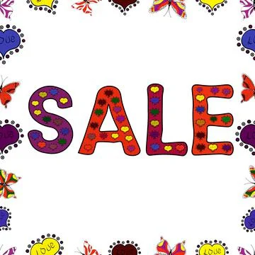 Vector illustration. Seamless pattern. Summer sale banner with background, exoti イラスト素材