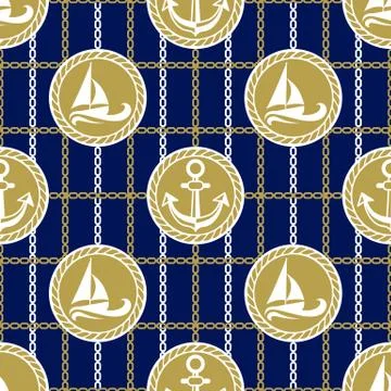 Vector illustration seamless pattern for traveling. Stock Illustration