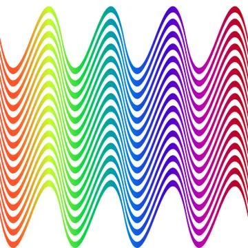 Vector illustration of a seamless pattern wave Stock Illustration