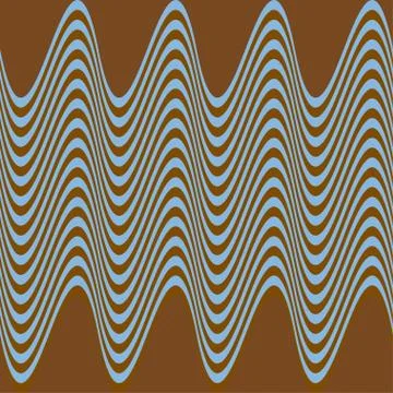 Vector illustration of a seamless pattern wave Stock Illustration