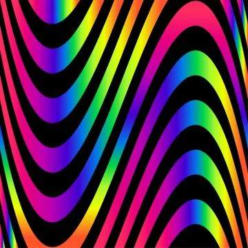 Vector illustration of a seamless pattern wave Stock Illustration