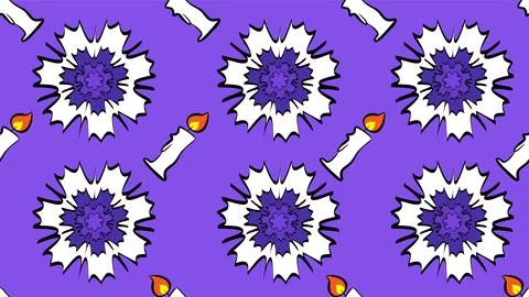 Vector illustration. Seamless pattern. Winter Christmas background. Wrapping. Stock Illustration