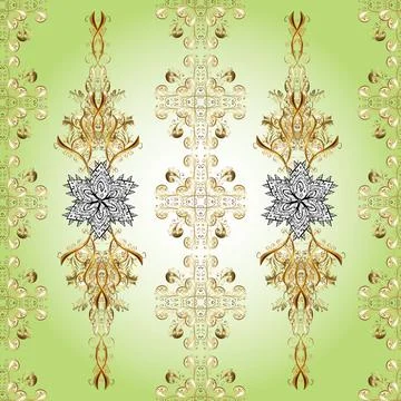 Vector illustration. Seamless. Patterns on beige, neutral and white colors. Abst Stock Illustration