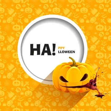 Vector illustration of seamless patterns for a happy Halloween party Stock Illustration