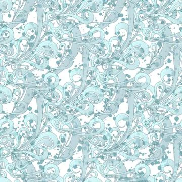 Vector illustration of seamless square vintage color pattern with splashes Illustrazione stock
