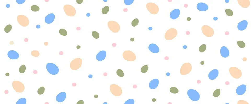 Vector illustration seamless on a white background Pattern of blue Easter egg Illustrazione stock