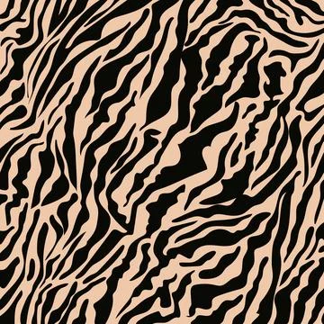 Vector illustration of seamless zebra pattern イラスト素材