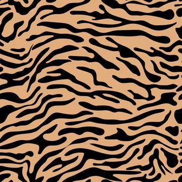 Vector illustration of seamless zebra pattern Stock Illustration