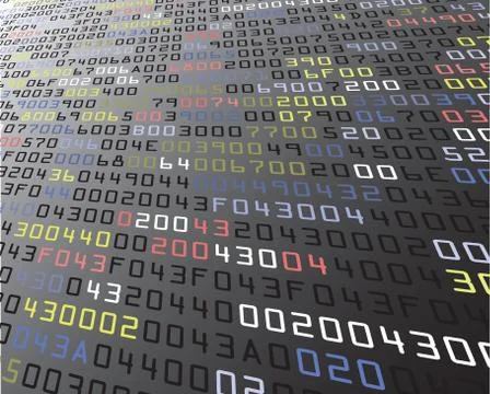 Vector illustration of security background with HEX-code Stock Illustration