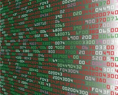 Vector illustration of security background with HEX-code Stock Illustration