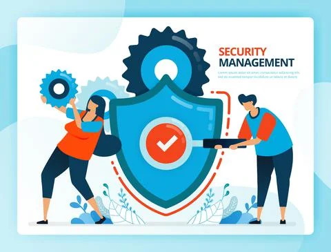Vector illustration for security checks and prevention management. Human vect Illustrazione stock