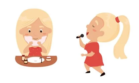 Vector illustration of self care, self love Stock Illustration