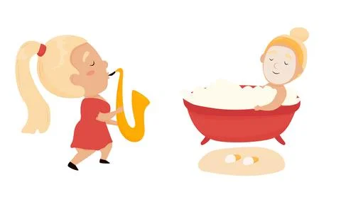 Vector illustration of self care, self love Stock Illustration