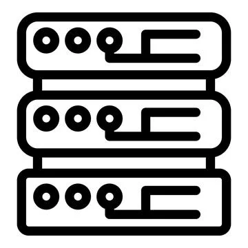 Vector illustration of server racks icon Stock Illustration