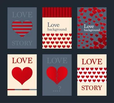 Vector illustration of a set of brochures Stock Illustration