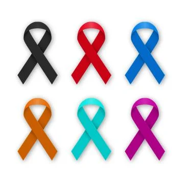 Vector illustration of a set colored ribbons Stock-Illustration