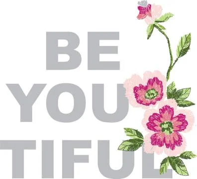 Vector illustration of set of flowers Stock Illustration