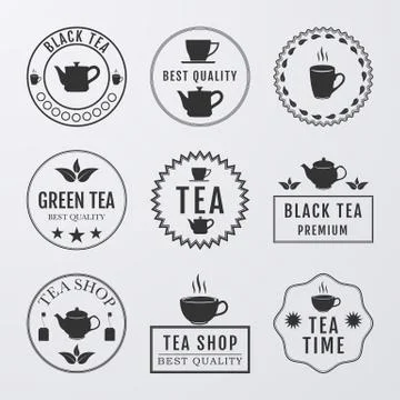 Vector illustration set of logos Stock Illustration