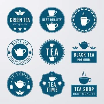 Vector illustration set of logos Stock Illustration