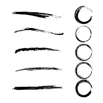 Vector illustration set of markers including elements. Illustrazione stock