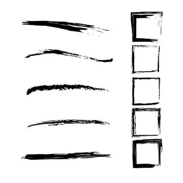 Vector illustration set of markers including elements. Stock Illustration