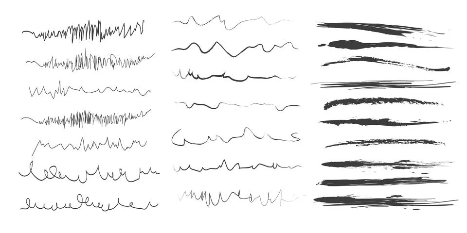 Vector illustration set of markers including elements. Illustrazione stock