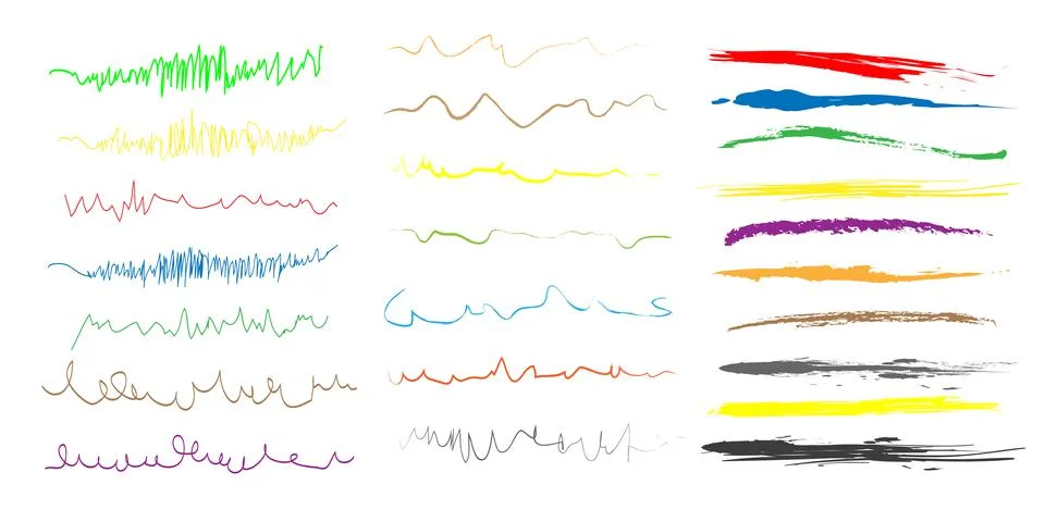 Vector illustration set of markers including elements. Stock-Illustration