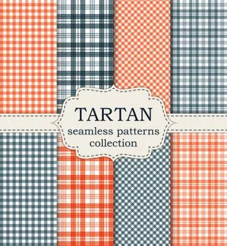 Vector illustration set of seamless patterns 스톡 일러스트