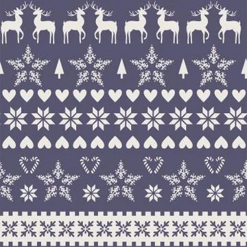 Vector illustration of set of seamless patterns Stock Illustration
