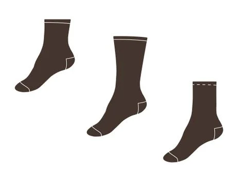 Vector illustration. Set of socks 스톡 일러스트