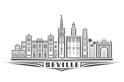 Vector illustration of Seville Stock Illustration