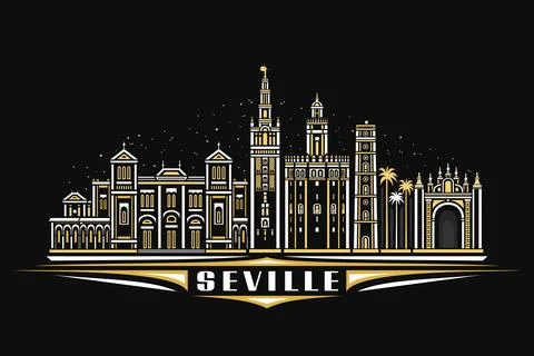 Vector illustration of Seville Stock Illustration