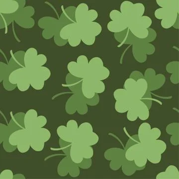 Vector illustration of a shamrock pattern Stock Illustration