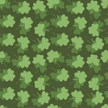 Vector illustration of a shamrock pattern Stock Illustration
