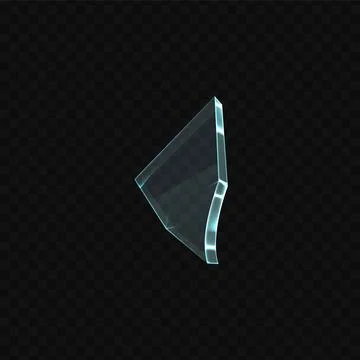 Vector illustration of a shard of broken glass or ice Stock Illustration