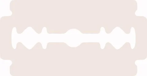 Vector illustration of a sharp razor blade Vector illustration of a sharp ... Foto stock