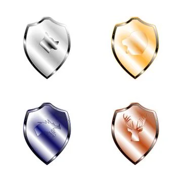 Vector illustration shield Stock Illustration