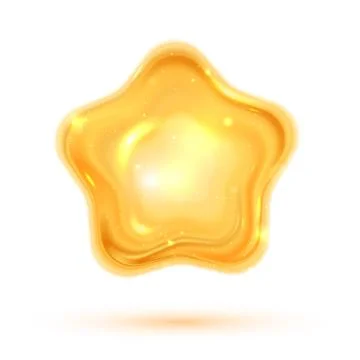 Vector illustration of shiny 3d star Stock Illustration