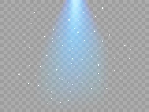 Vector illustration. Shiny rays of light isolated on  transparent background  Illustrazione stock