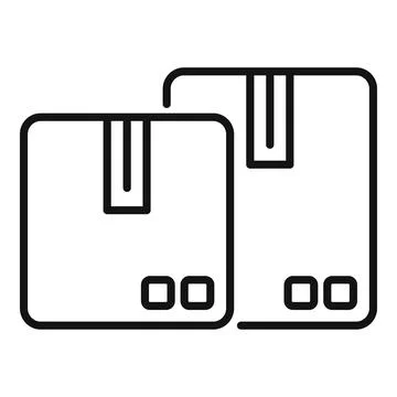 Vector illustration of shipping parcels Illustrazione stock